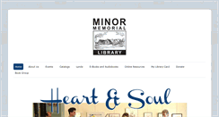 Desktop Screenshot of minormemoriallibrary.org